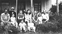 left to right - Frank, Carl, Mike, Ruth, Wayne, Dolores, Anna, Denny, Vern, front - Steve, Anne - Gilbert Farm 1946